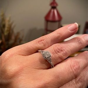 Holiday Sale!!  Genuine Diamond Promise Ring
